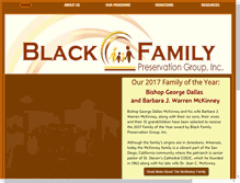 Tablet Screenshot of blackfamilies.org